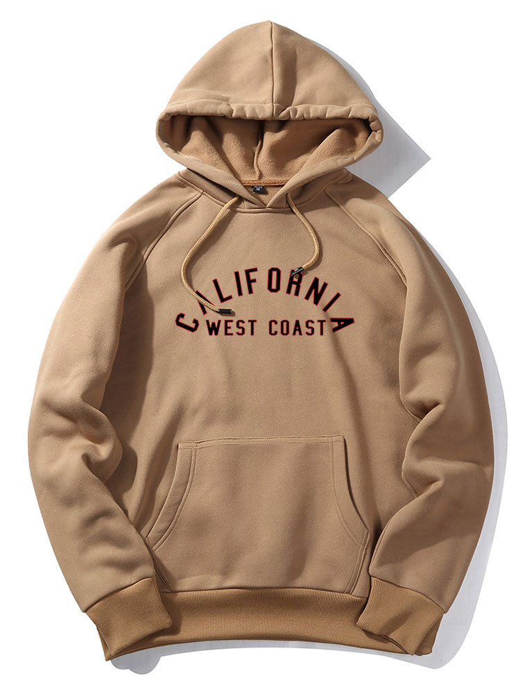 California West Coast Print Hoodie